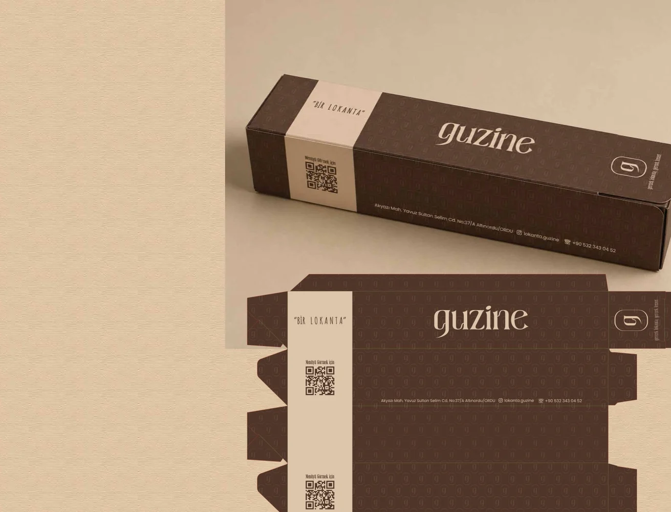 Guzine — Ambalaj tasarımı