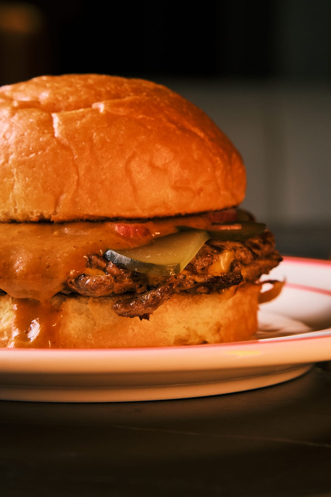 When — Burger ürün çekimi